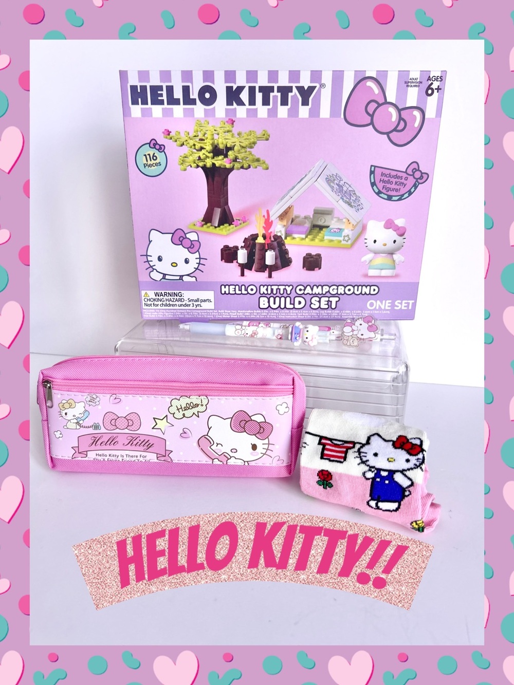 🩷(HK409) Hello Kitty Adorable 5-Piece Bundle!